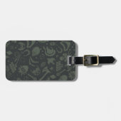 Het Zelfmoordplein | Pictogrampatroon tekens Bagagelabel (Voorkant horizontaal)