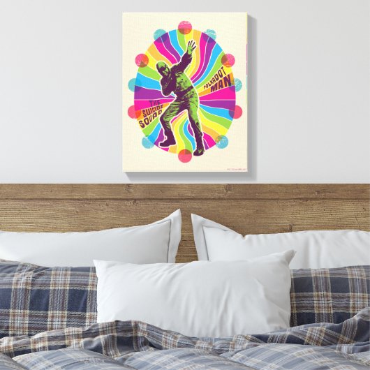 Het Zelfmoordplein | Polka-Dot Man Psychedelic Canvas Afdruk (Insitu (Slaapkamer))
