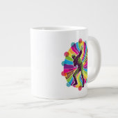 Het Zelfmoordplein | Polka-Dot Man Psychedelic Extra Grote Beker (Voorkant rechts)