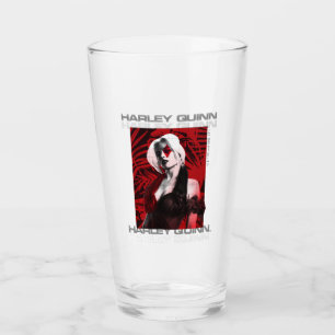 Het Zelfmoordplein Portret Harley Quinn Red Fern Glas
