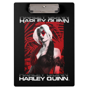 Het Zelfmoordplein Portret Harley Quinn Red Fern Klembord