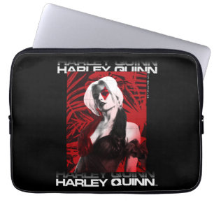 Het Zelfmoordplein Portret Harley Quinn Red Fern Laptop Sleeve