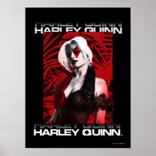 Het Zelfmoordplein   Portret Harley Quinn Red Fern Poster