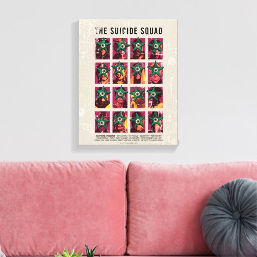 Het Zelfmoordplein | Starro Squad Edition Canvas Afdruk (Insitu (Woonkamer))