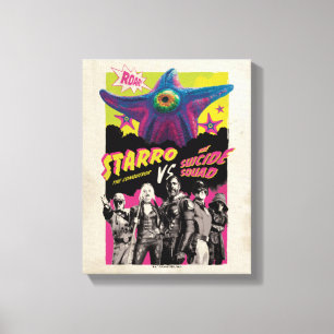Het Zelfmoordplein Starro Vs Suicide Squad Canvas Afdruk