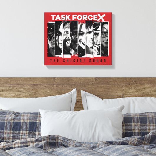 Het Zelfmoordplein | Task Force X Canvas Afdruk (Insitu (Slaapkamer))