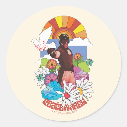 Het Zelfmoordplein | Vreemdelingenbloemen en zonne Ronde Sticker (Voorkant)