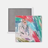 Het zelfportret van Piper Magneet (Voorkant / Achterkant)