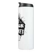 Het zet de lotion in de krommel thermosbeker (Geroteerd rechts)