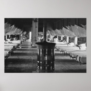 Het Ziekenhuis van de Burgeroorlog, 1864 Poster