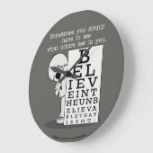 Het zien is het Believing-Ooggrafiek Grote Klok (Hoek)