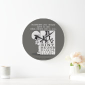 Het zien is het Believing-Ooggrafiek Grote Klok (Huis)