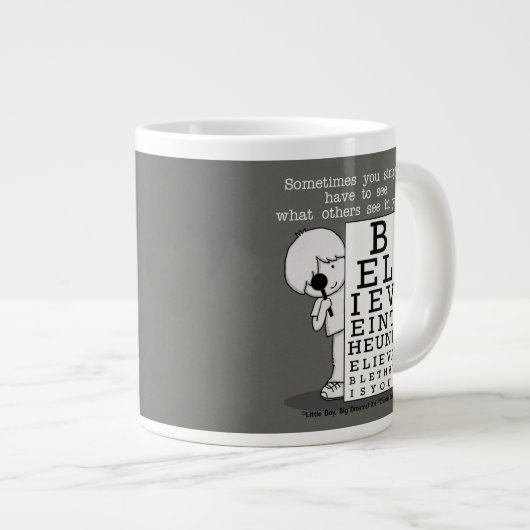 Het zien is het Believing-Ooggrafiek Jumbo Beker (Voorkant rechts)