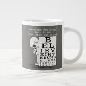 Het zien is het Believing-Ooggrafiek Jumbo Beker (Rechts)