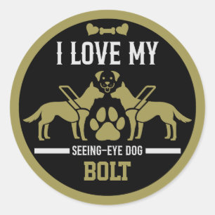 Het zien van Eye Dog Gift Ronde Sticker