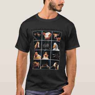 Het ziet er net zo dom uit als je het grappig tege t-shirt