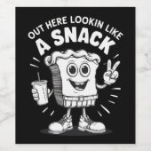 Het ziet eruit als een snack kerstboom taart wijn etiket (Enkel label)