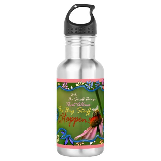 Het zijn de kleine dingen waterfles  (Voorkant)