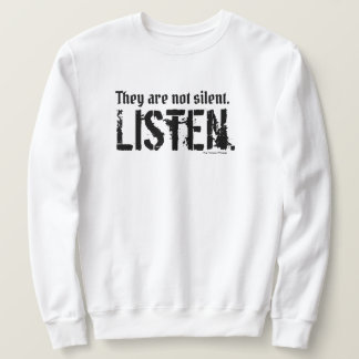 Het zijn geen Silent Simple Petten Crew (White) Trui