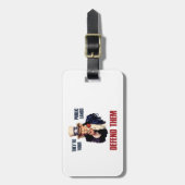 Het zijn jouw publieke Landen die ze verdedigen, o Bagagelabel (Voorkant verticaal)