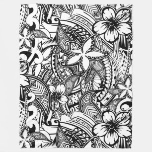 Het zijn niet altijd zwarte of witte polynesiaanse fleece deken