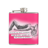 Het zijn niet mijn fouten. heupfles (Voorkant)