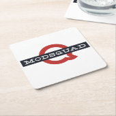 Het zijn onderzetters! vierkante kartonnen onderzetter (Schuin)
