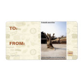 Het zijn shaolin poten van woede etiket (Voorkant)