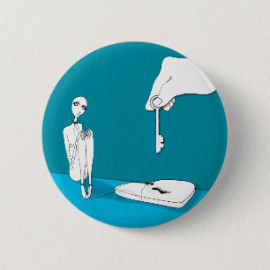 Het zijn slechts armbandjes, baby ronde button 5,7 cm