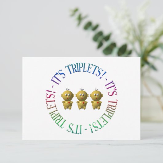 Het zijn triplets. (Staand voorkant)