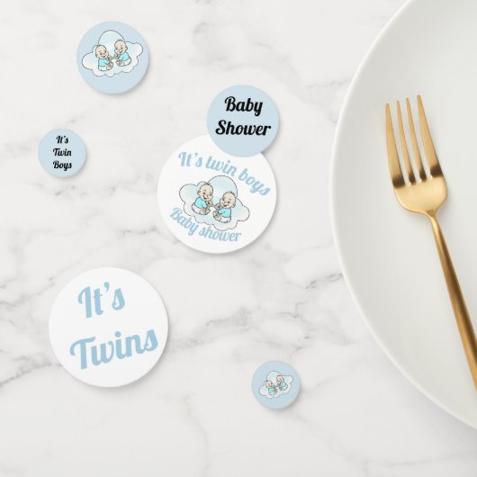 Het zijn tweelingjongens! Baby showers confetti (Groep)