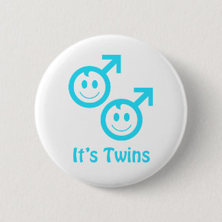 Het zijn tweelingjongens ronde button 5,7 cm