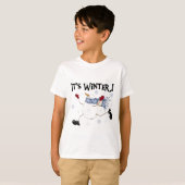 Het zijn Winter Snowman Feestdagen T-shirt (Voorkant volledig)