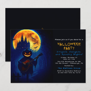Het zingen van Halloween Pumpkin Kaart