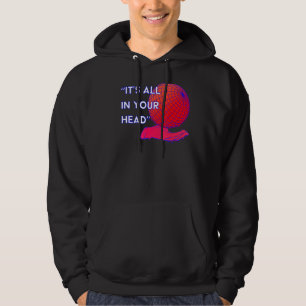 Het zit allemaal in je hoofd-dampgolf-rugtalis hoodie