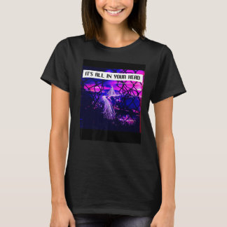 Het zit allemaal in je hoofd Glitchcore Weirdcore T-shirt
