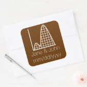 Het zit in chocolade Sticker (Envelop)