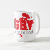 Het zit in mijn bloed koffiemok (Voorkant rechts)