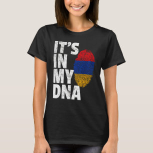 HET ZIT IN MIJN DNA Armeense Armeense Vlag T Shirt