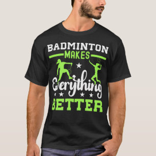 Het Zit In Mijn Dna Badminton Shuttle Cock Racket T-shirt