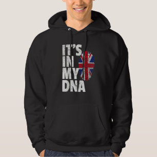 Het Zit In Mijn Dna Britse Vlag Engeland Verenigd Hoodie