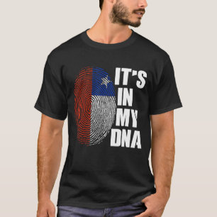 Het zit in mijn DNA Chileense ouders Chileense vla T-shirt
