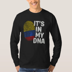 Het zit in mijn DNA Colombia Colombiaanse Nationa T-shirt