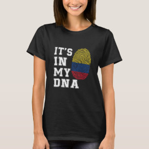 Het Zit In Mijn DNA Colombianen Trots Colombiaanse T-shirt