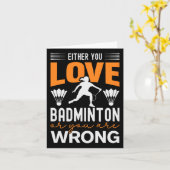 Het zit in mijn DNA Dminton Shuttle Racket Dminton Kaart (Gele Bloem)
