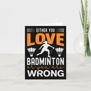 Het zit in mijn DNA Dminton Shuttle Racket Dminton Kaart