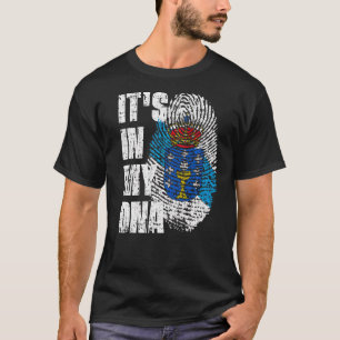 Het zit in mijn DNA Galicië vlag Galicisch T-shirt