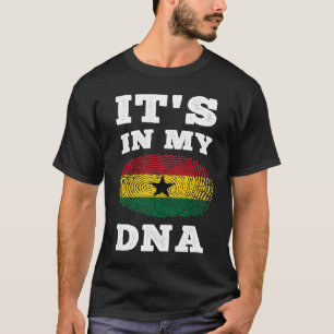 Het zit in mijn DNA Ghanese vlag T-shirt