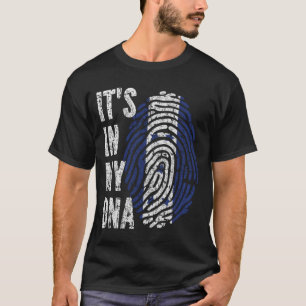 HET ZIT IN MIJN DNA Honduras Vlag Mannen Vrouwen K T-shirt