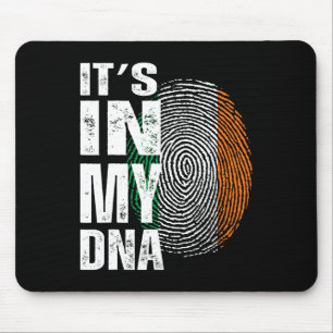 Het Zit In Mijn Dna Ierland Ierse Vlag Cadeaus Man Muismat